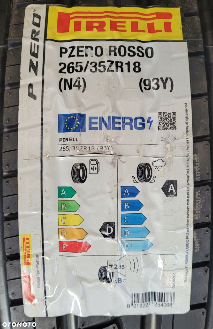 4x Pirelli P Zero Rosso 265/35R18 93Y L837A - 4
