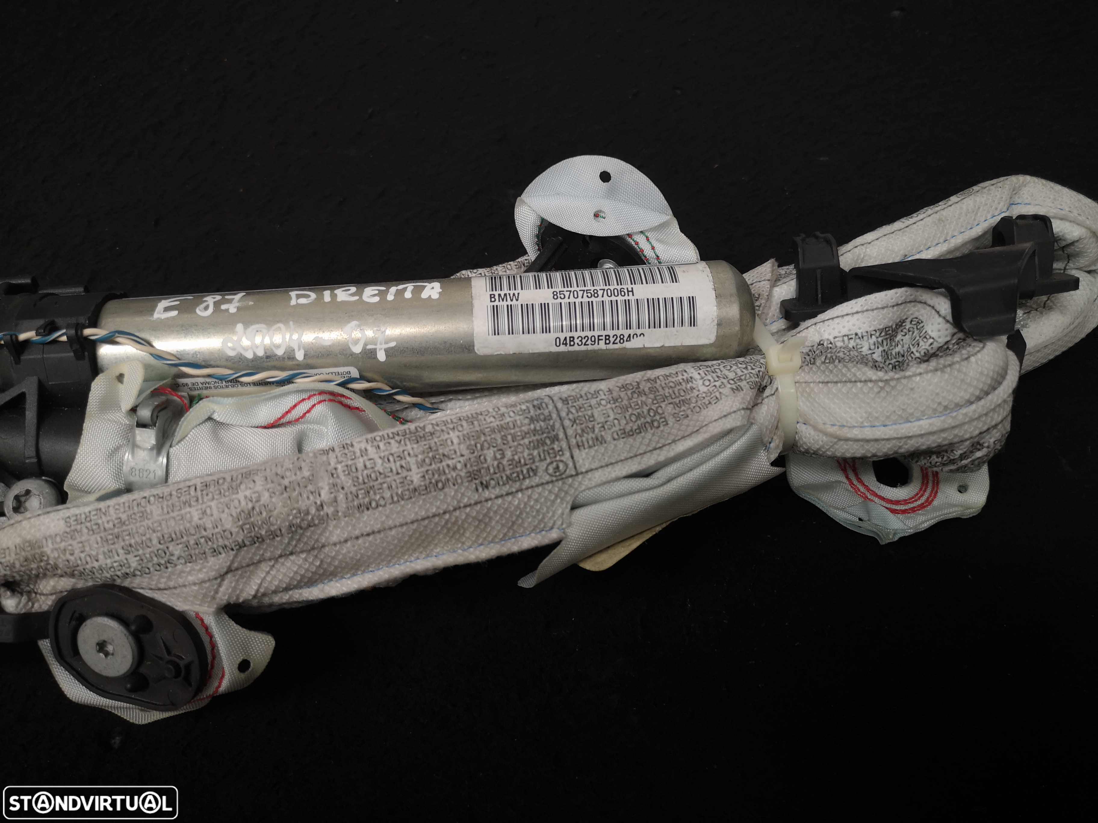 Airbag cortina originais direita  BMW1 e87 2004-2007 - 2
