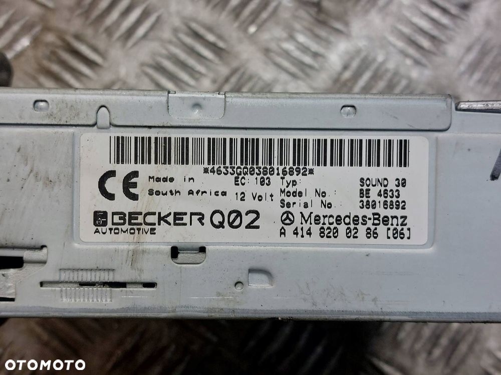 RADIO ODTWARZACZ MERCEDES-BENZ VANEO W414 A4148200286 - 3