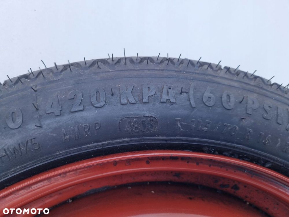 Saab 9-5 I KOŁO DOJAZDOWE dojazdówka 115/70 R16 5x110 4569661 1010268 - 6