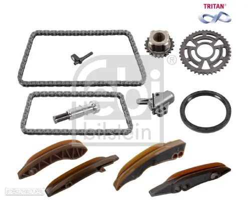 Kit de correntes distribuição Bmw Série 1 3 5 X1 X3 X5 N47 FEBI 102040 - 1