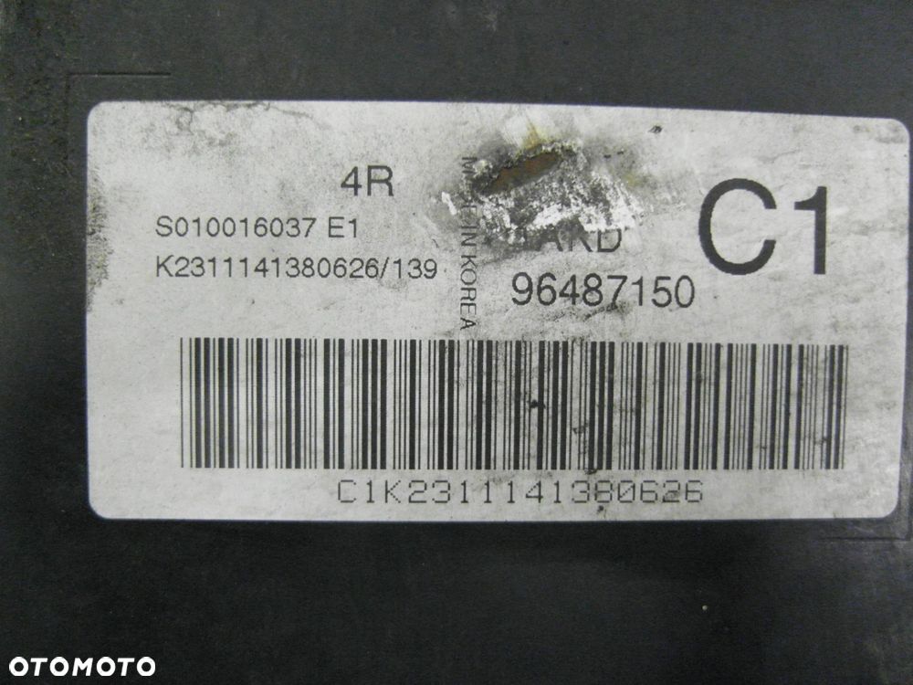 STACYJKA STEROWNIK CHEVROLET REZZO 1.6 96487150 96261224 96498321 - 9