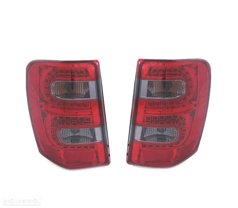 FAROLINS TRASEIROS LED JEEP GRAND CHEROKEE 99-05 RED SMOKED VERMELHO FUMADO ESCURECIDO - 3