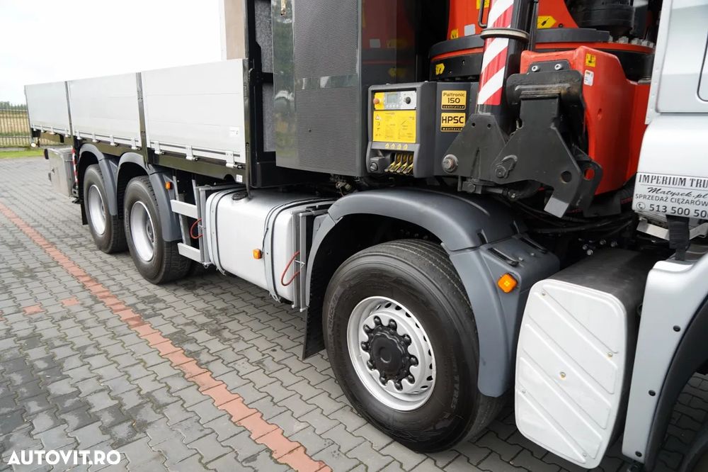 MAN TGS 41.480 / 8X6 / CUTIE + HDS PALFINGER PK 92002-SH F + FLY JIB 170 E / REACH 34 M / ÎNCĂRCARE MAX. 26.000 KG / RADIOCOMANDĂ / 5 SUPORTURI / 7 FUNCȚII / FULL SERVICE MAN / FULLINGER - 14