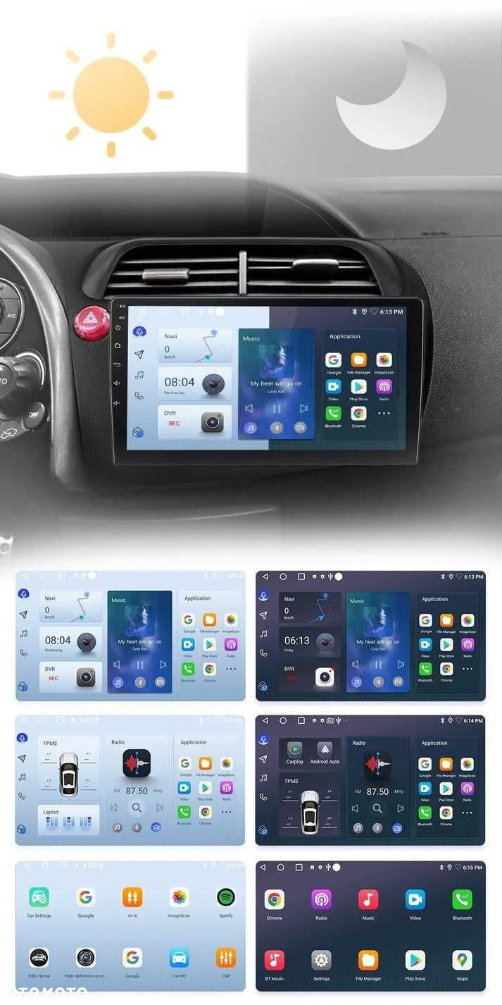 Radio nawigacja Honda Civic 2005 - 2011, Android Auto, 1GB 32GB - 5