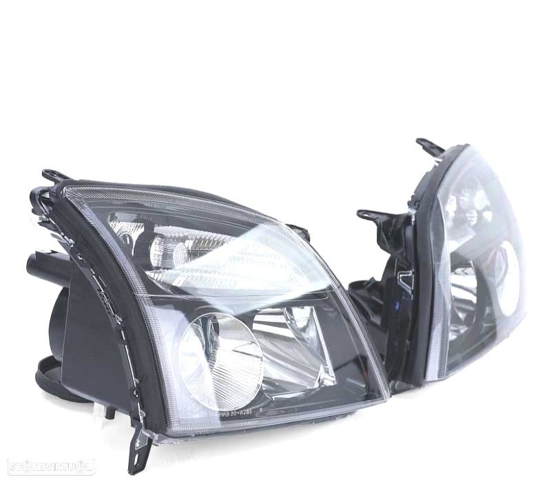 FARÓIS OPEL VECTRA C 02-05 SIGNUM 03-05 FUNDO NEGRO - 3