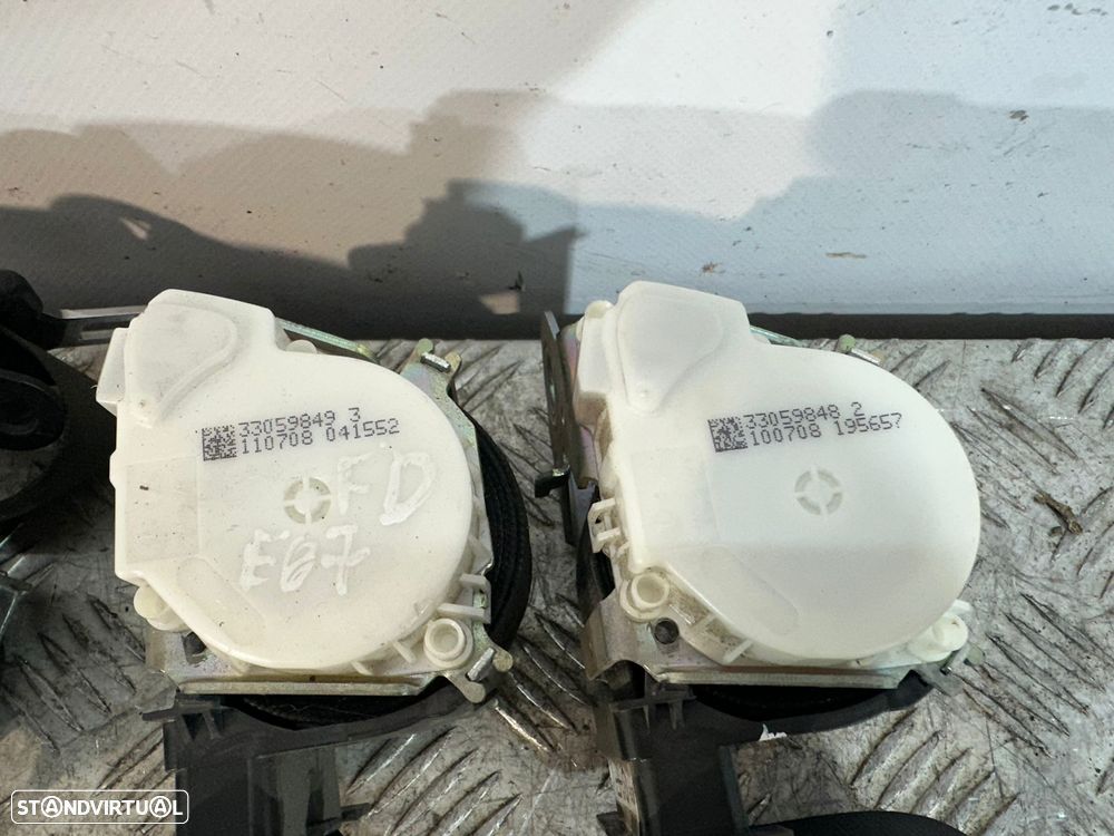 .Conjunto Cinto De Segurança Frente Frontal Direito Esquerdo Tras Traseiro Original BMW Serie 1 E87 5 portas Serie 3 e90 Carro Sedan 2004 - 2013 - 5