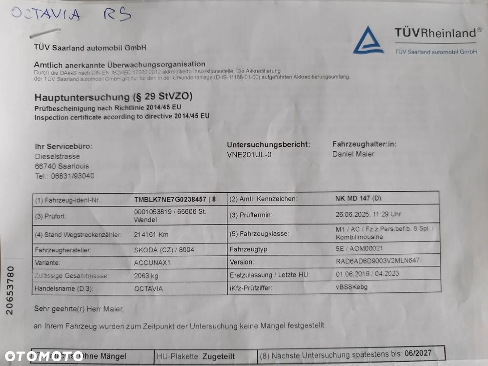 Skoda Octavia 2.0 TDI 4x4 RS Challenge DSG - 30