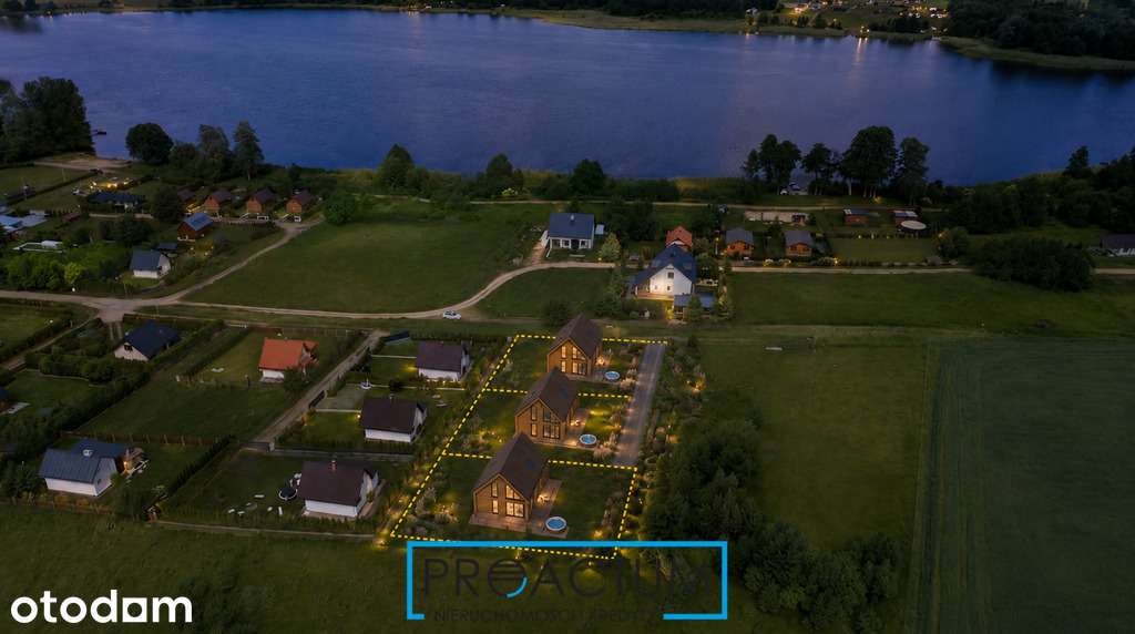 Działka nad jeziorem z fundamentem, W+E, Mazury - Pełny obrazek: 2/7