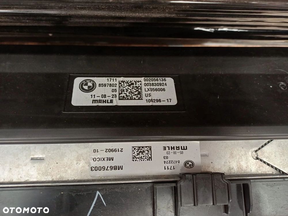 KOMPLET CHŁODNIC CHŁODNICE WENTYLATOR BMW X5 G05 X6 G06 X7 G07 3.0D - 9