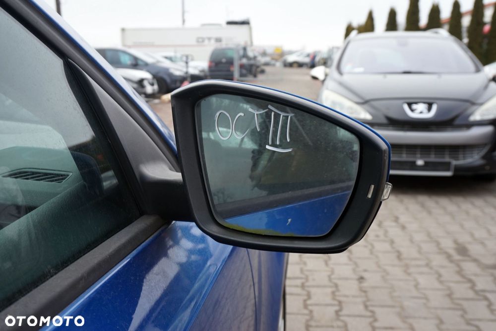 LUSTERKO ELEKTRYCZNE PRAWE OCTAVIA III 5E5 LF5W SKŁADANE EL UK NIEBIESKI SKODA 2012-2016 - 3