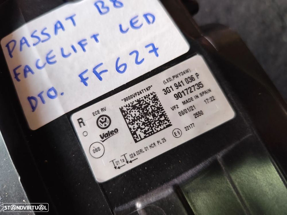 VW PASSAT B8 FAROL LED DIREITO - FF627 - 8