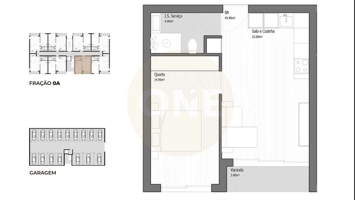 Apartamento T1 novo em Vila Praia de Âncora - Grande imagem: 5/8