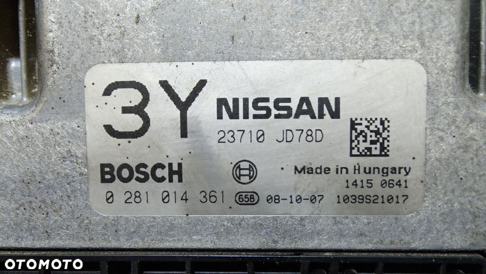 KOMPUTER SILNIKA NISSAN QASHQAI +2 2.0DCI 23710JD78D - 3