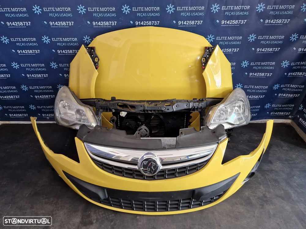 Frente completa usada OPEL CORSA D 2014 capot parachoques oticas guarda lamas radiador - 3