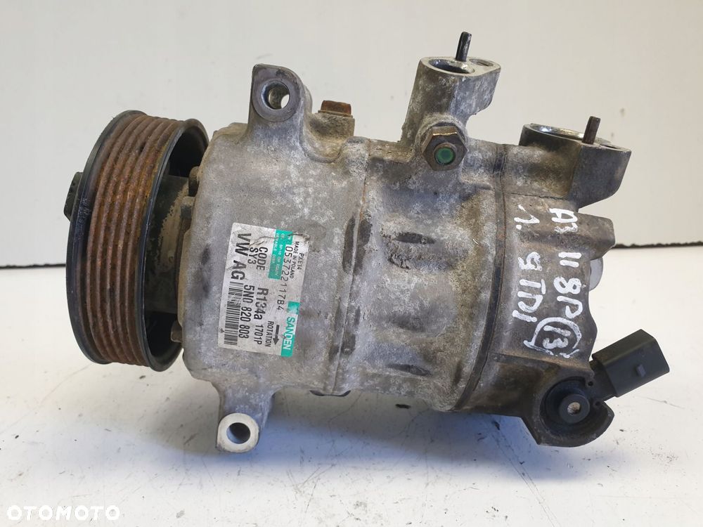 SPRĘŻARKA KLIMATYZACJI Audi A3 II 8P 1.9 TDI _ 5NO820803 - 1