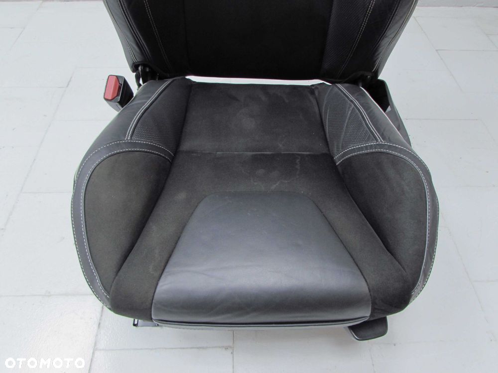 VOLVO S60 II 10-17 R DESIGN FOTELE SIEDZENIA KANAPA OPARCIE TAPICERKA SKORA ALCANTARA GRZANE - 12