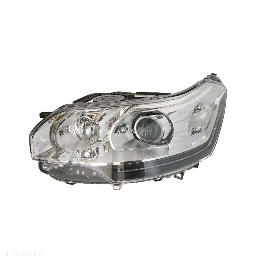 Far Citroen C5, 10.2010-2019 partea Stanga, cu lumini pt curbe, cu lumini de zi, tip bec D1S, fara balast, fara motoras, electric, Valeo - 1