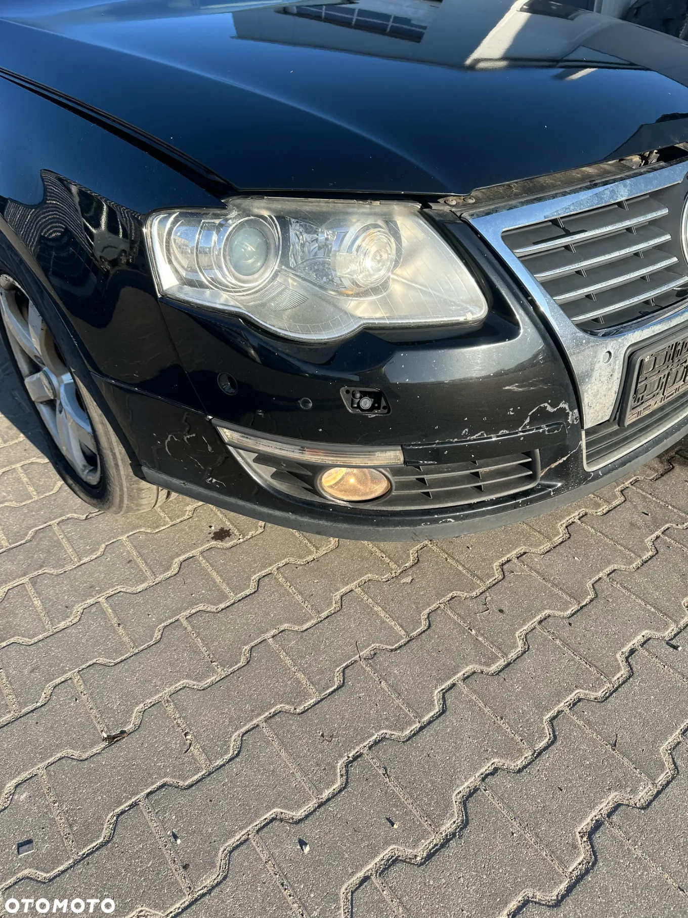 VW PASSAT B6 L041 ZDERZAK PRZEDNI 6xPDC SPRYSKI KOMPLETNY Z GRILLEM - 2