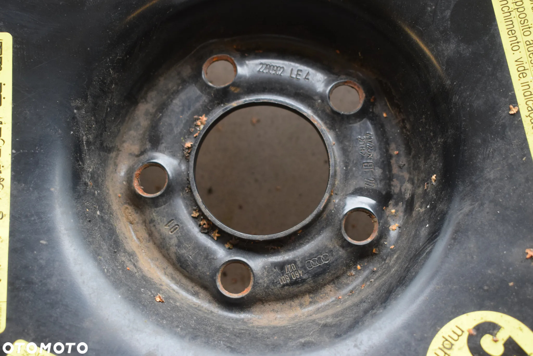 Koło dojazdowe dojazdówka Audi R20 145/60 4,5x20 5x112 ET22 - 6