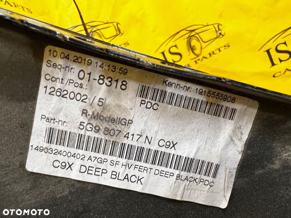 ZDERZAK TYŁ TYLNY DYFUZOR SPOILER 4 PDC VW GOLF VII R-LINE 5G9 KOMBI C9X - 16