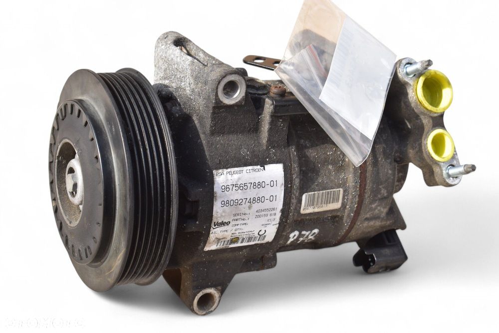 Sprężarka Klimatyzacji PEUGEOT 206 308 CITROEN C4 DS3 1.6 E-HDI 9675657880 - 1