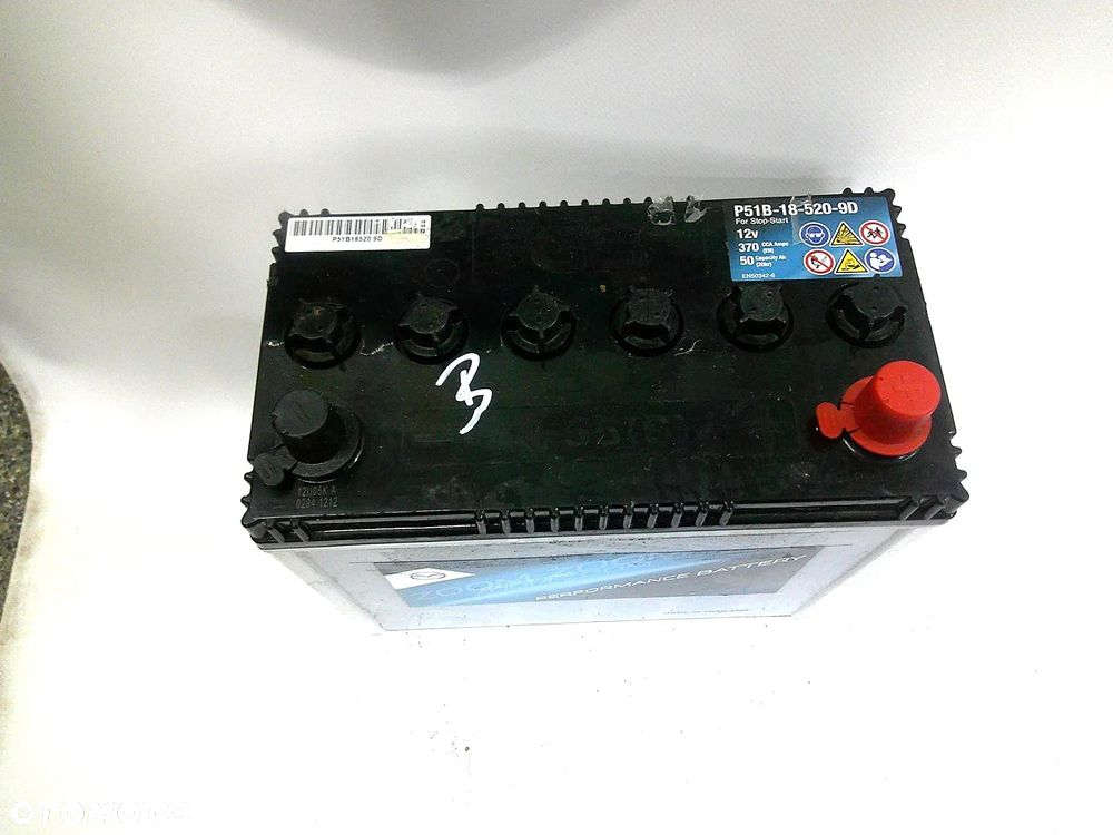 oryginał oe akumulator mazda 2 3 6 cx5 12v 50ah 370a p1b-18-520-9d - 7