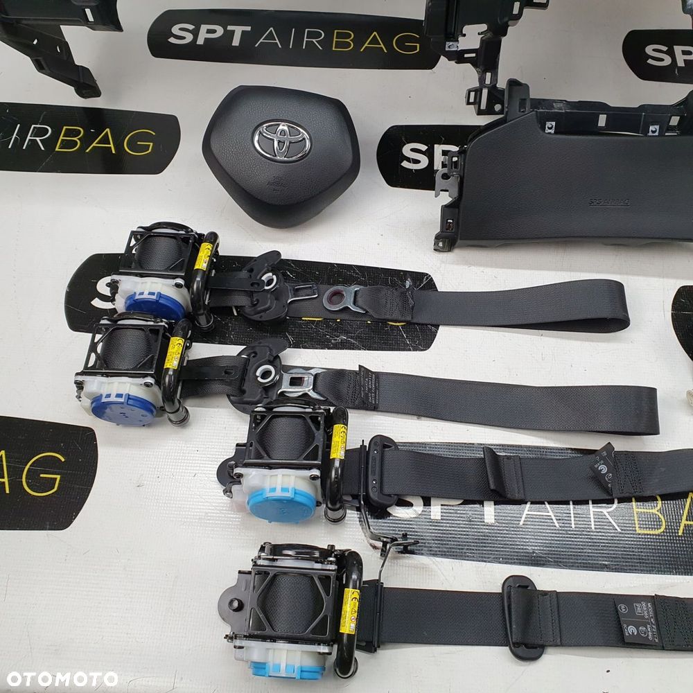 TOYOTA C-HR LIFT DESKA ROZDZIELCZA KONSOLA KOKPIT PULPIT PODUSZKI AIRBAG AIR BAG PASY KIT SET - 7