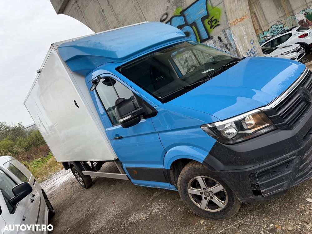 Volkswagen VW Crafter Cub TVA DEDUCTIBIL 35 an 2020 2.0tdi 157.000km Istoric Service Complet la reprezentanta vw Stare foarte buna NU Mercedes Sprinter Duba Iveco Ford transit izoterma - 2
