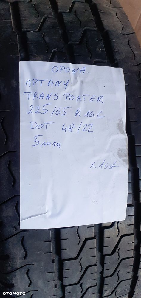 1X Opona Aptany Transporter 225/65 R16C 5mm 4822 - 8