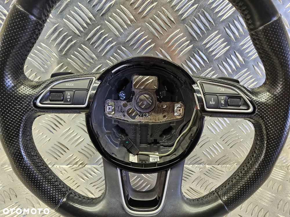 AUDI Q7 4L LIFT 09-15R KIEROWNICA CZARNA SKORA MULTIFUNKCJA LOPATKI 4L0419091AS 4L0419091 AS - 3