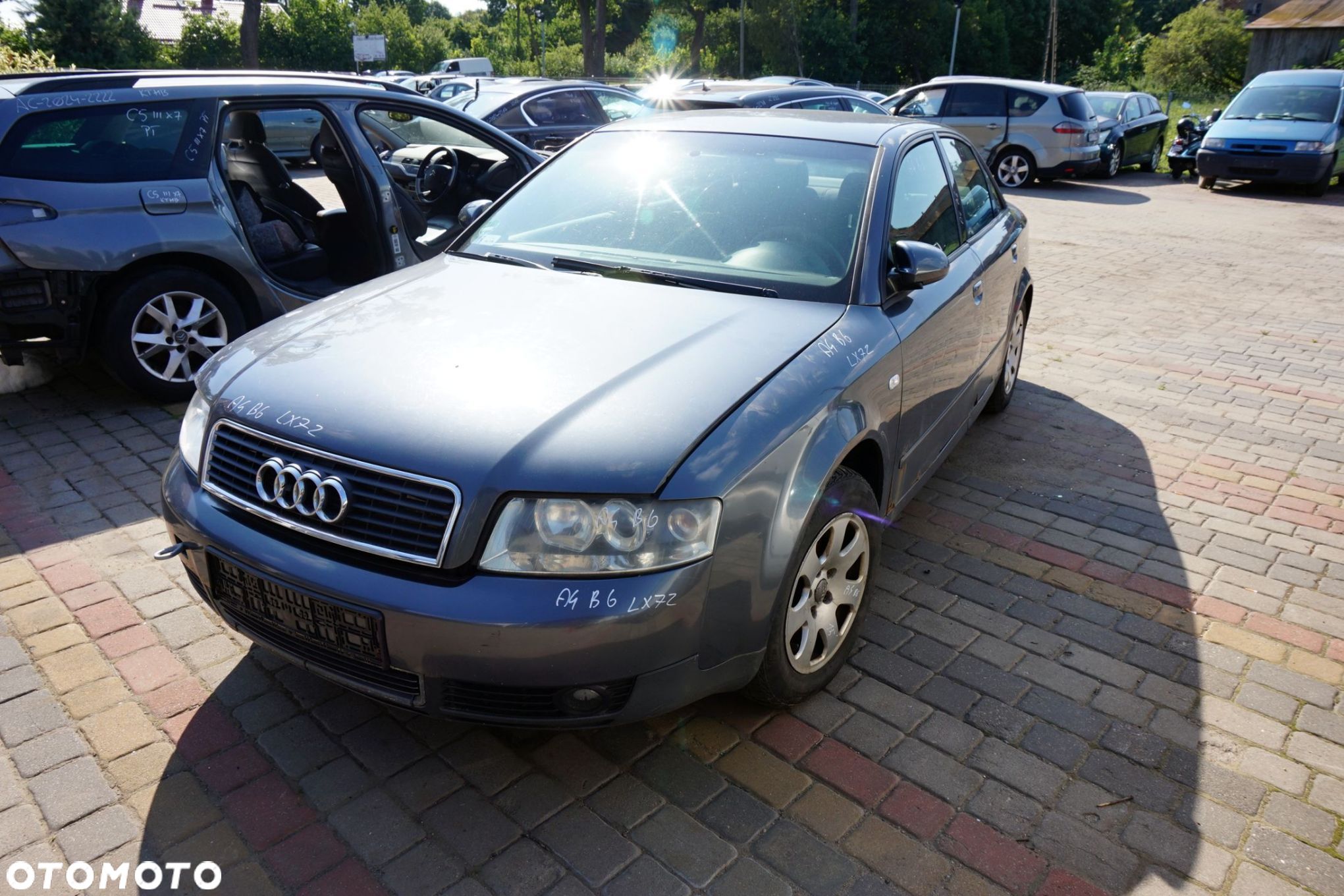 AUDI A4 B6 SEDAN 2003 LX7Z 2.0 16V ALT 130KM GBM SZARY na części - 1