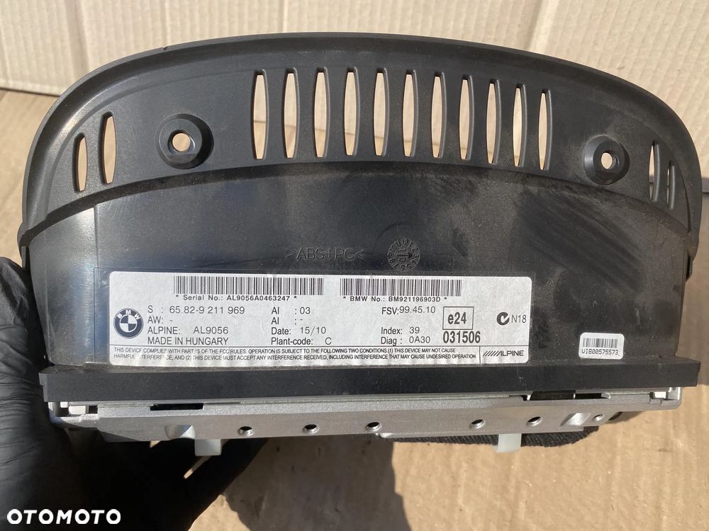 Wyświetlacz ekran nawigacja BMW E90 E91 E60 E61 65829211969 OE - 2