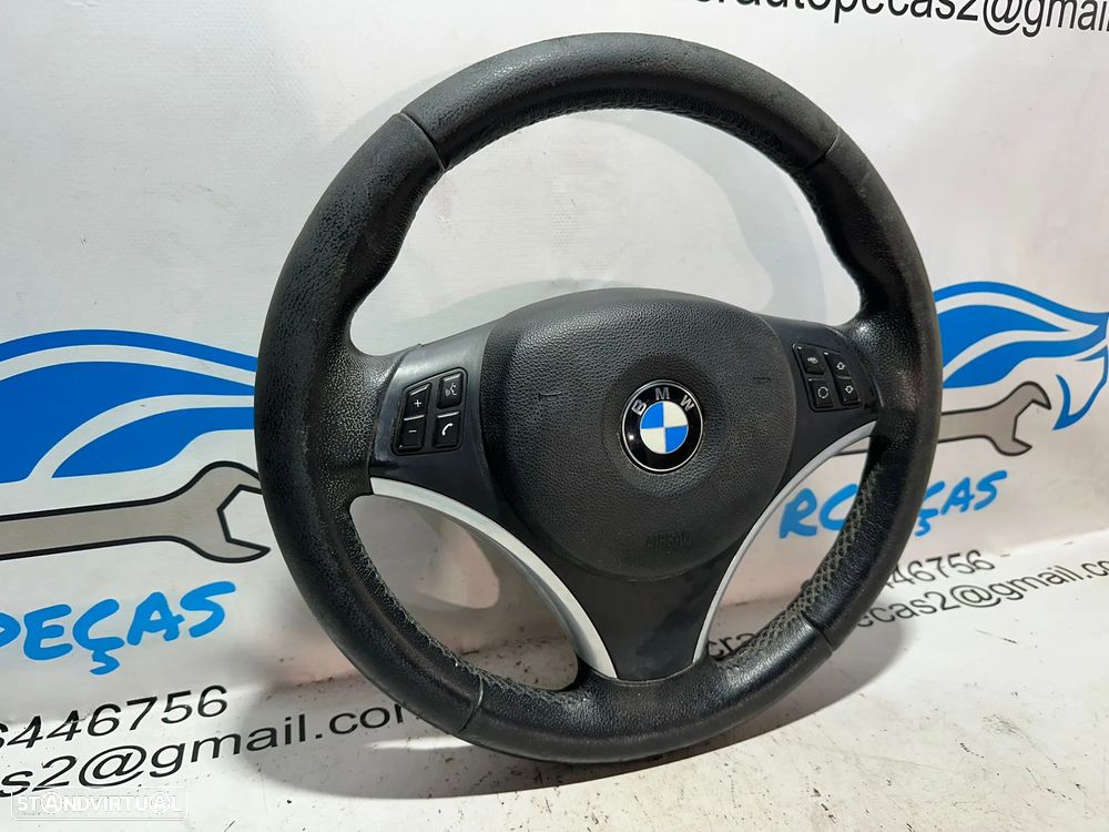 Volante Completo Pele Original Multifunções Comandos BMW Serie 1 3 X1 E83 6795574 - 3