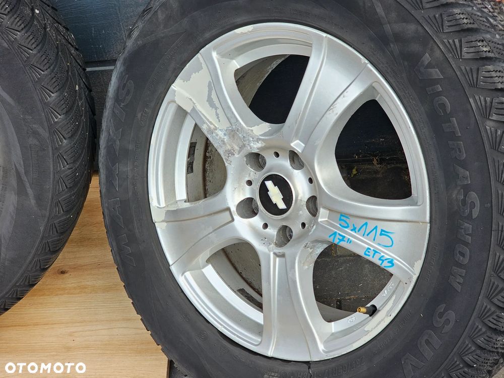FELGI ALUMINIOWE KOŁA OPONY ZIMOWE OPEL ANTARA CHEVROLET CAPTIVA 17 CALI 5X115 ET43 235/65/17 - 4