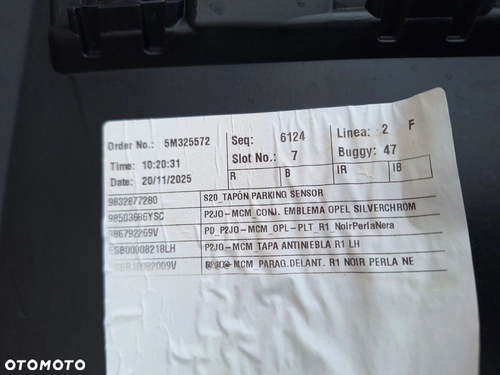 OPEL CORSA F LIFT 23- CAŁY-NIE KLEJONY! ZDERZAK PRZÓD PRZEDNI ORYG. GM 9850353180 WYSYŁKA 24H - 15