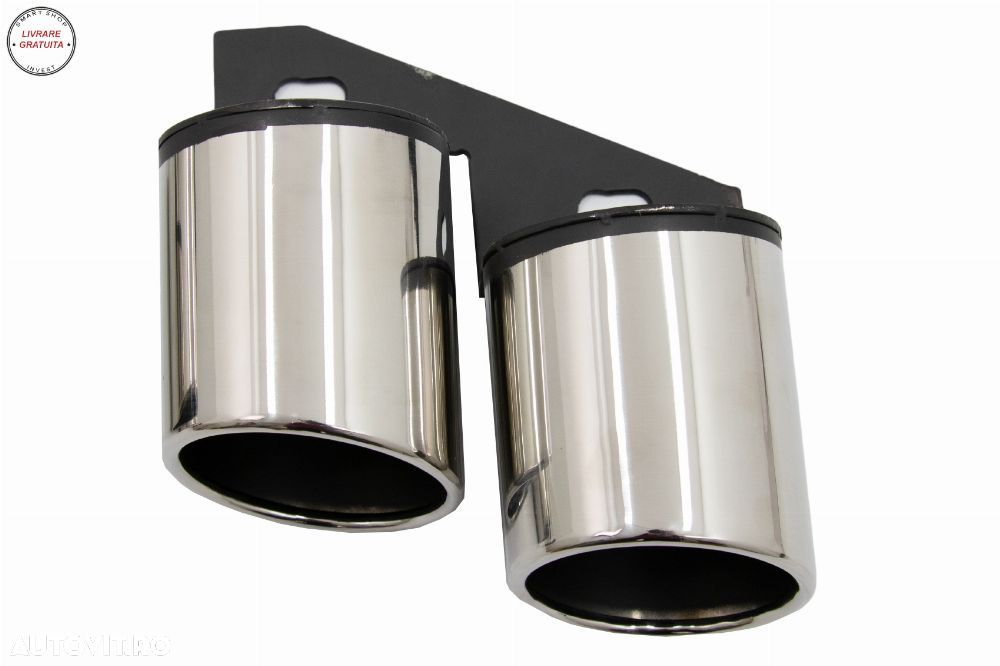 Ornamente Evacuare Audi A4 B8 B9 (2009-up) S4 Quad Design- livrare gratuita - 11