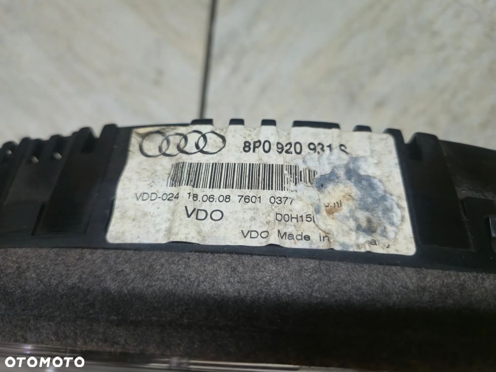 AUDI A3 8P LICZNIK ZEGAR 8P0920931S - 3