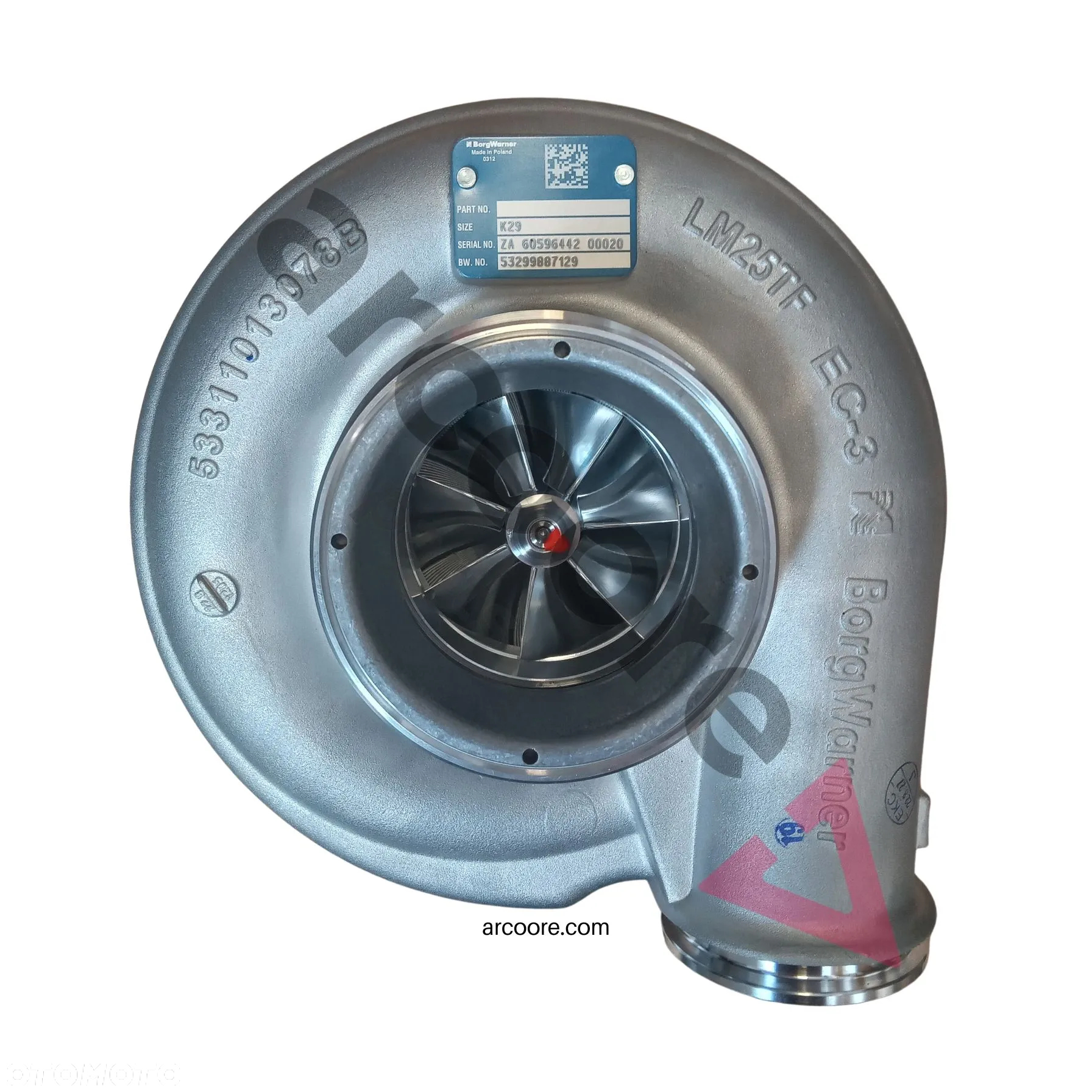 turbosprężarka BorgWarner do man, 53299887129 - 2