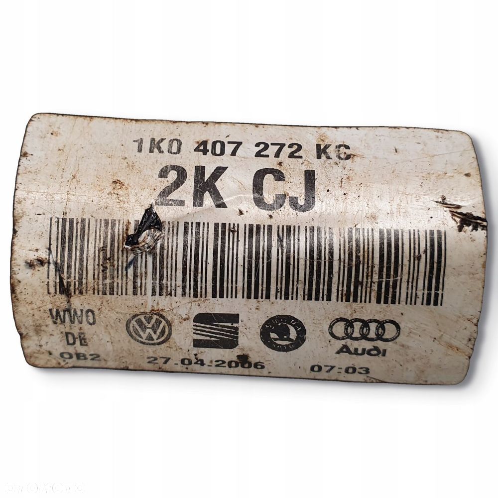 PRAWA PRZEDNIA PÓŁOŚ Półośka przód pasażera Vw Golf V 1.6 Fsi 1K0407272KC - 4