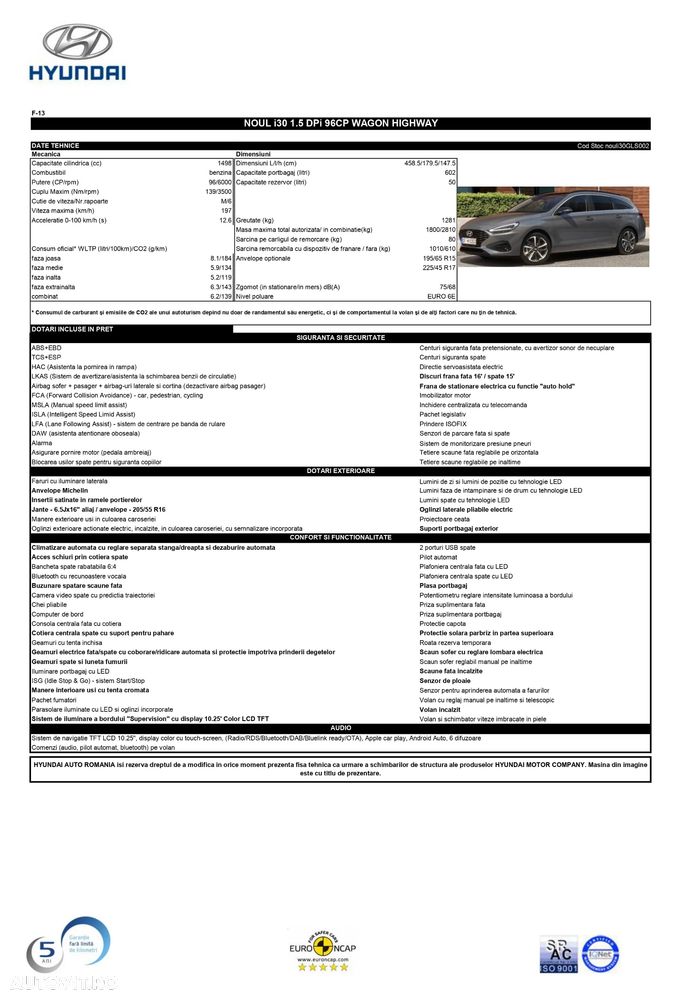 Hyundai i30 1.5 96CP M/T Highway - 9