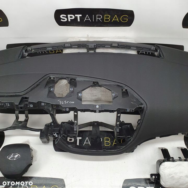 HYUNDAI TUCSON DESKA ROZDZIELCZA KONSOLA KOKPIT PULPIT PODUSZKI AIRBAG AIR BAG PASY KIT SET - 3