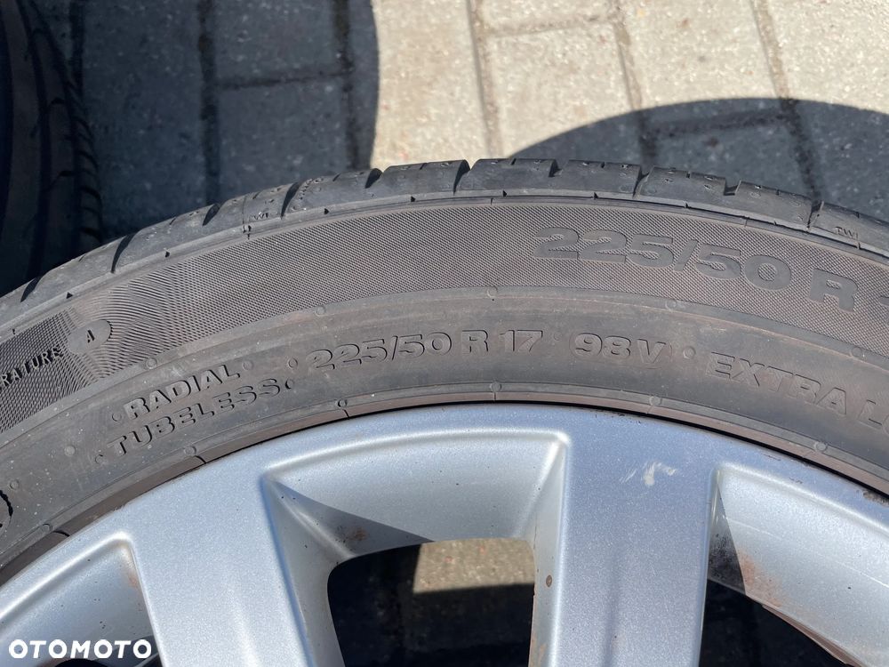 VW SHARAN II TIGUAN FELGI ALUMINIOWE ET39 KOŁA opony 5x112 225/40/17 nowe - 9