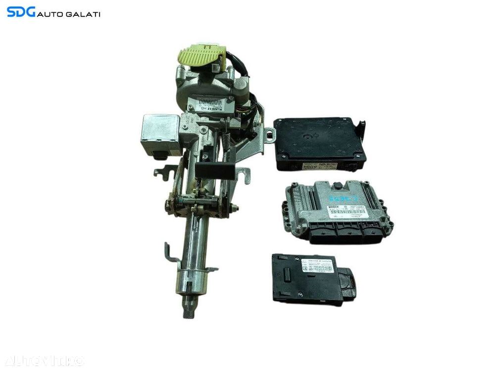 Kit Pornire ECU Calculator Motor Control Confort Coloana Ax Blocator Volan Cartela Cititor Chei Cheie CIP Imobilizator Renault Megane 3 1.9 dCi 2008 - 2016 Cod 237100055R 0281015798 284B13640R 285909828R [LS0146] - 1