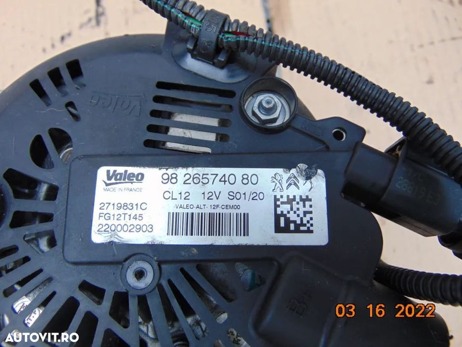 Alternator peugeot 1.2 vti 208 3008 citroen c3 c4 opel corsa F 1.2 ber - 4
