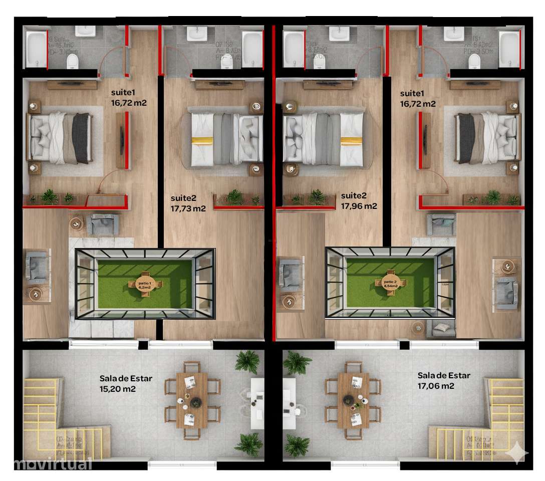 Projeto Aprovado 2x T2 Duplex em Alcântara - Grande imagem: 3/19