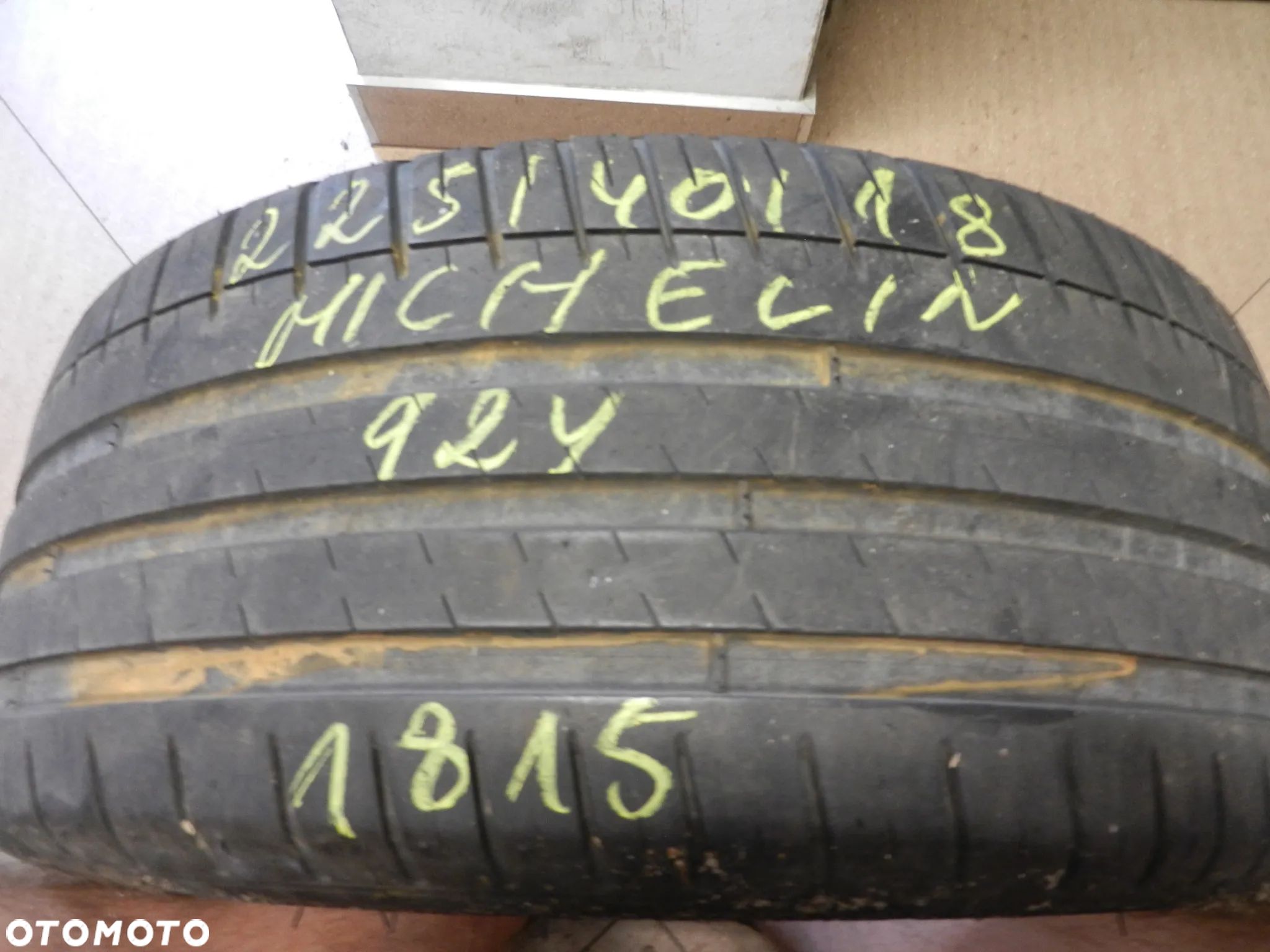 Opona pojedyńcza 225/40r18 michelin pilot sport 3 5,2mm lato - 1