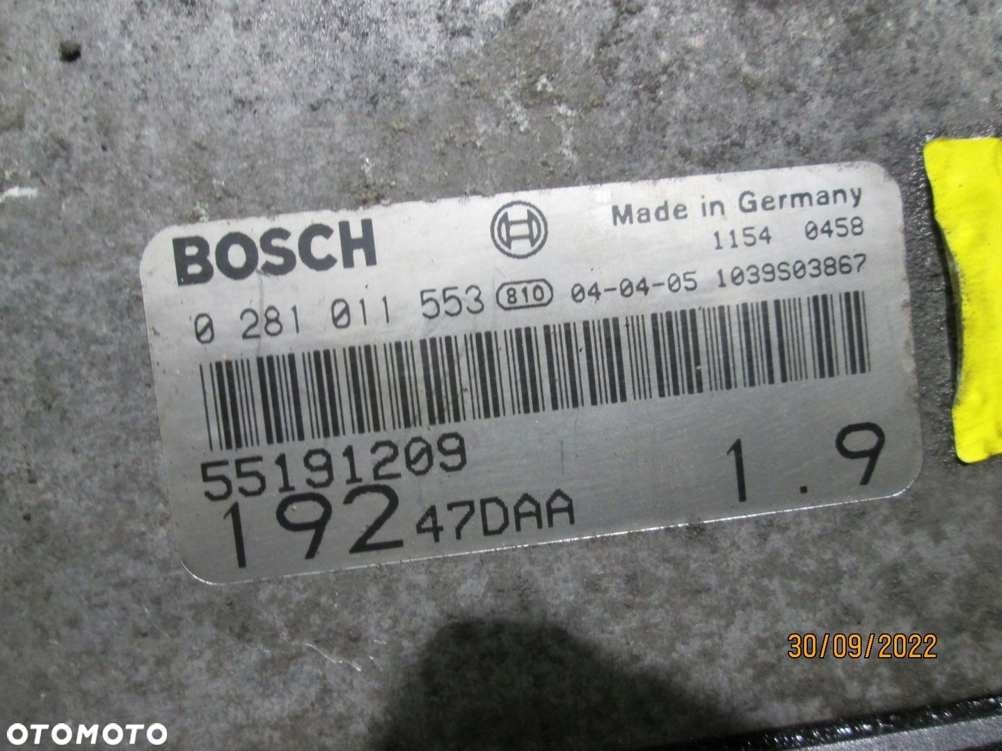 STEROWNIK KOMPUTER FIAT STILO 1.9 JTD 0281011553 - 2