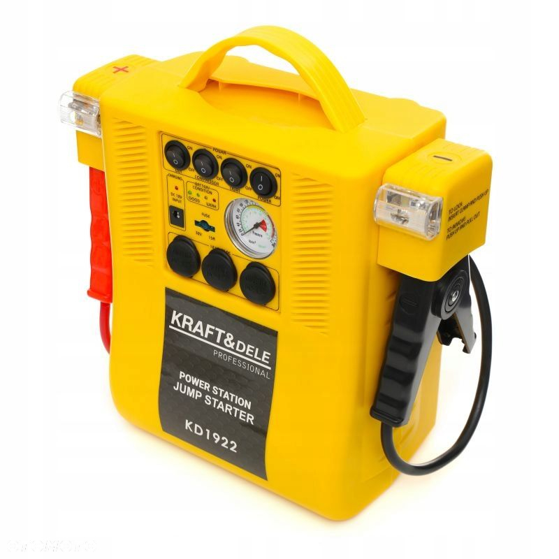 JUMP STARTER 4W1 URZĄDZENIE WIELOFUNKCYJNE ROZRUCH KOMPRESOR LATARKA KD1922 - 8