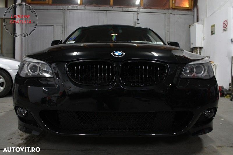 Bara Fata BMW Seria 5 E60 E61 (2003-2007) M-Technik Design fara Proiectoare Ceata- livrare gratuita - 9